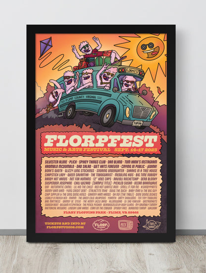 Florpfest 2023 Line-up Poster